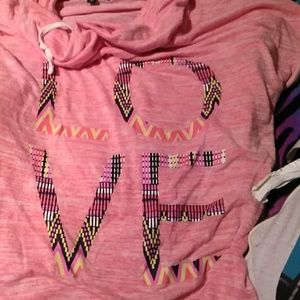 Woman's large  shirt with  wide neck like a scarf